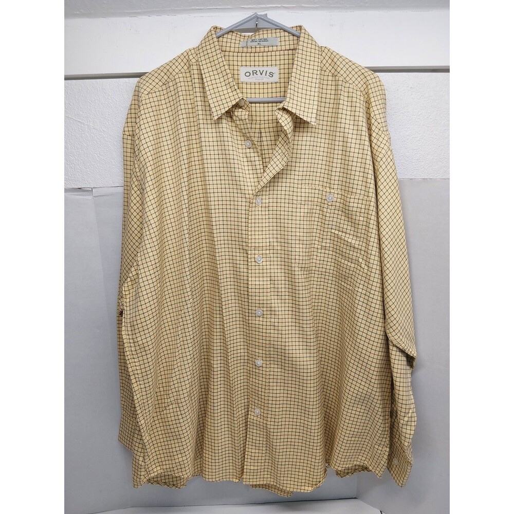 Orvis Mens Button Up L/S Multicolor Flannel XL
